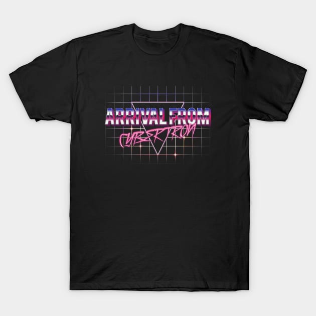 TF - Arrival From Cybertron (80s TEXT ONLY) T-Shirt by DEADBUNNEH